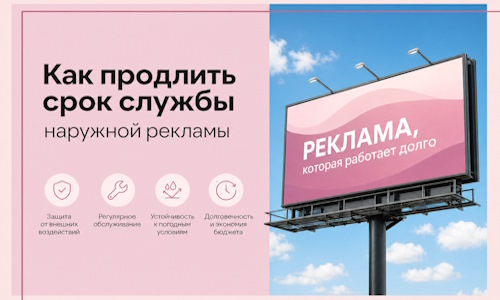 Как продлить срок службы наружной рекламы в  Светлограде