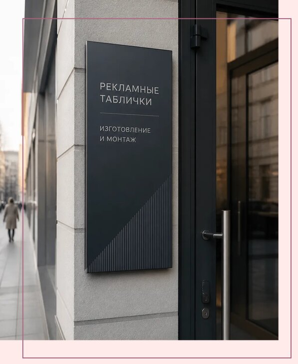 Рекламные таблички в Светлограде по цене от 4571 р. | Аванза-Свт