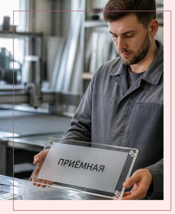 Таблички из оргстекла на заказ в Светлограде от 3962 р. | Аванза-Свт
